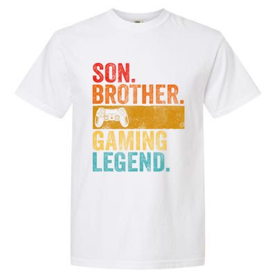 Funny Video Gamer Son Brother Gaming Legend Gift Garment-Dyed Heavyweight T-Shirt