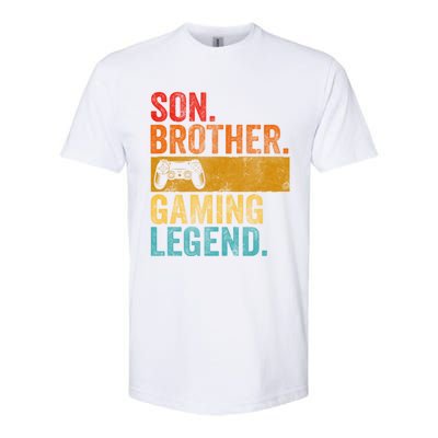 Funny Video Gamer Son Brother Gaming Legend Gift Softstyle CVC T-Shirt