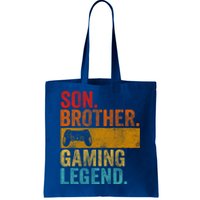 Funny Video Gamer Son Brother Gaming Legend Gift Tote Bag