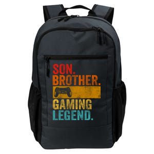 Funny Video Gamer Son Brother Gaming Legend Gift Daily Commute Backpack