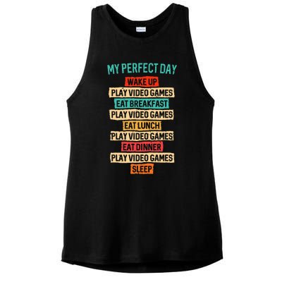 Funny Video Gaming Ladies PosiCharge Tri-Blend Wicking Tank