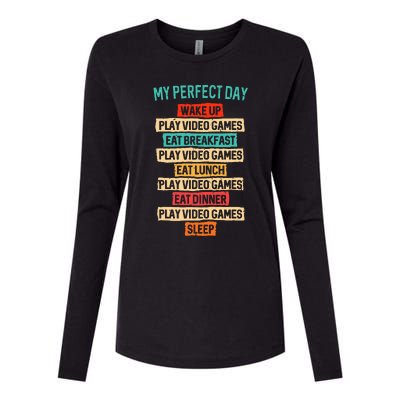 Funny Video Gaming Womens Cotton Relaxed Long Sleeve T-Shirt