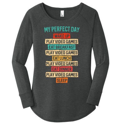 Funny Video Gaming Women's Perfect Tri Tunic Long Sleeve Shirt