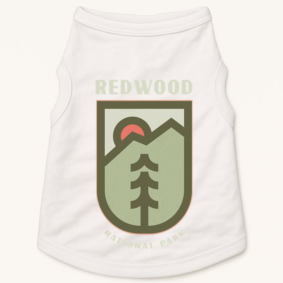 Family Vacation Gift Redwood National Park Doggie Tank