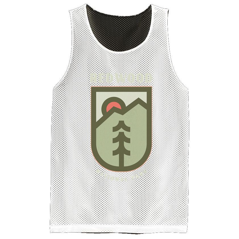 Family Vacation Gift Redwood National Park Mesh Reversible Basketball Jersey Tank