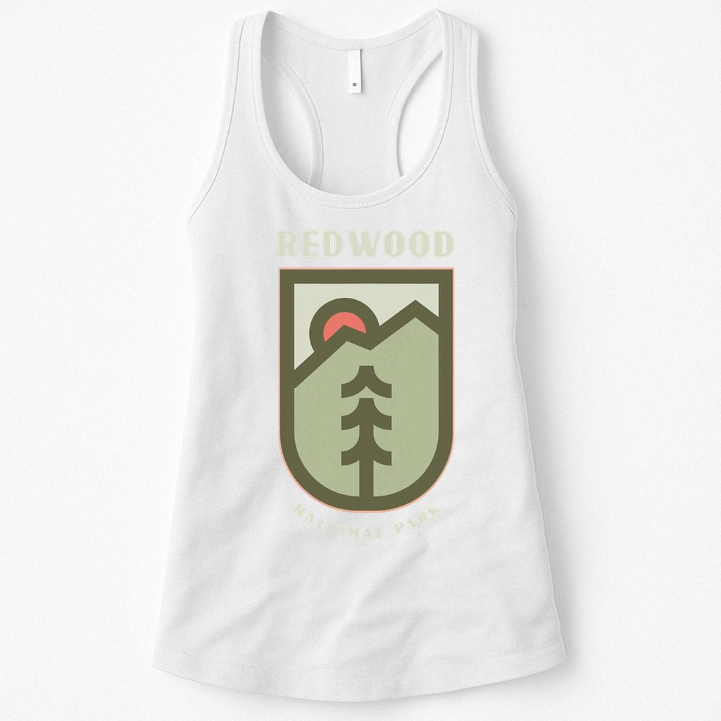 Family Vacation Gift Redwood National Park Womens Tank Top