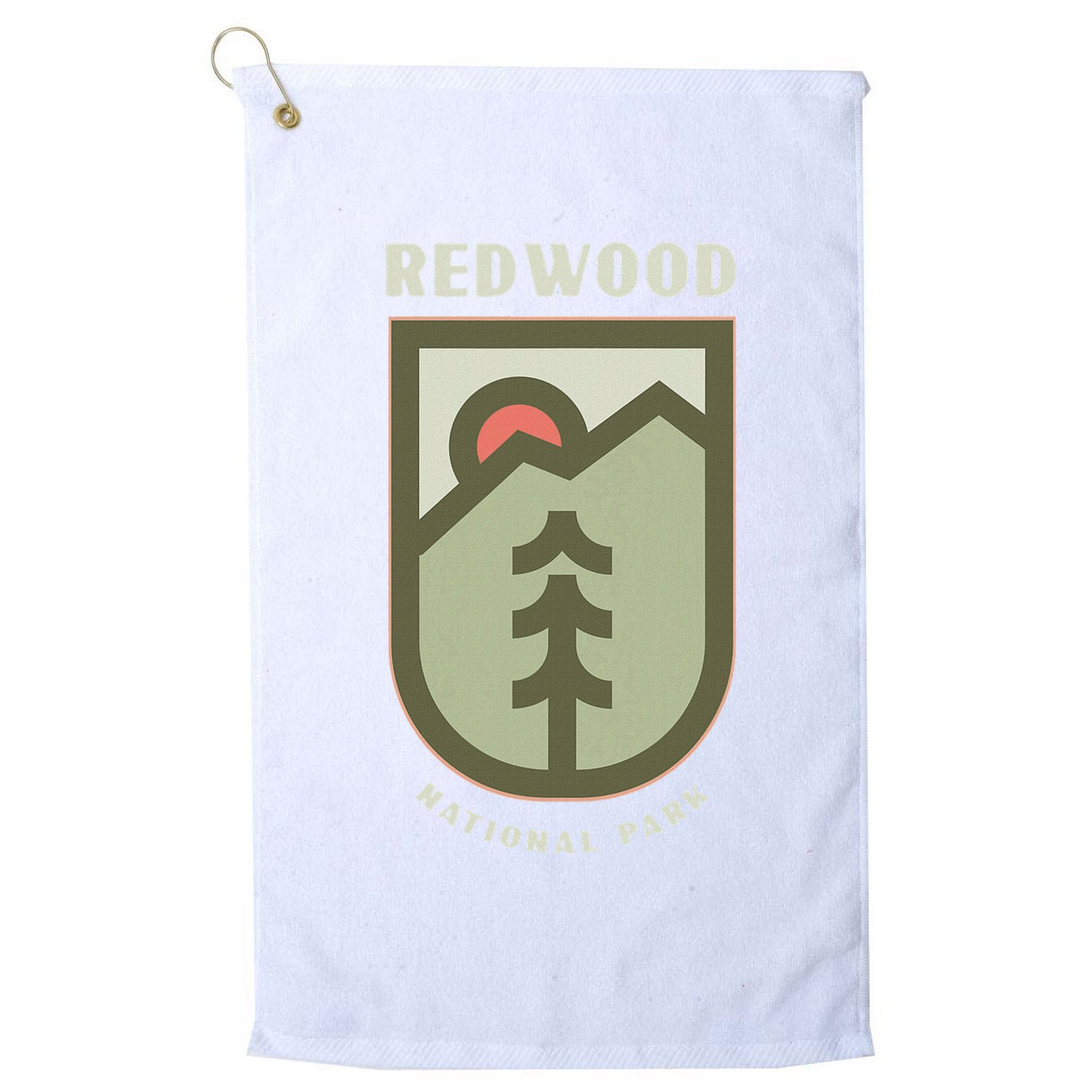 Family Vacation Gift Redwood National Park Golf Towel