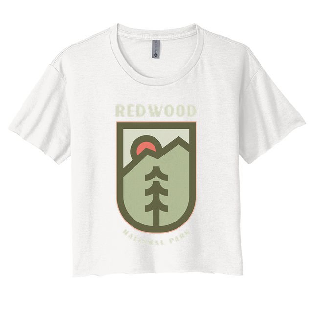 Family Vacation Gift Redwood National Park Crop Top