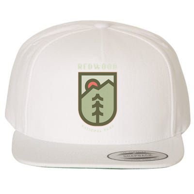 Family Vacation Gift Redwood National Park Wool Snapback Cap