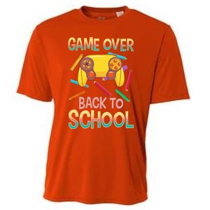 Funny Video Game Game Over Back To School Meaningful Gift Cooling Performance Crew T-Shirt