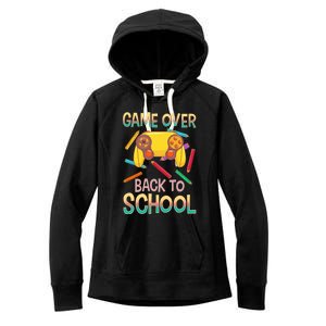 Funny Video Game Game Over Back To School Meaningful Gift Women's Fleece Hoodie