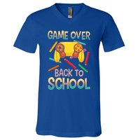 Funny Video Game Game Over Back To School Meaningful Gift V-Neck T-Shirt