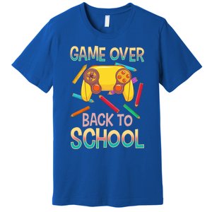 Funny Video Game Game Over Back To School Meaningful Gift Premium T-Shirt