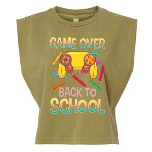 Funny Video Game Game Over Back To School Meaningful Gift Garment-Dyed Women's Muscle Tee