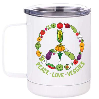 Funny Vegetarian Gift Men Women Cool Vegan Veggie Veganism 12 oz Stainless Steel Tumbler Cup