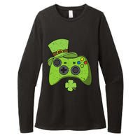 Funny Video Game Console St Patricks Day Gamers Womens CVC Long Sleeve Shirt