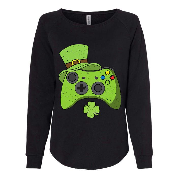 Funny Video Game Console St Patricks Day Gamers Womens California Wash Sweatshirt