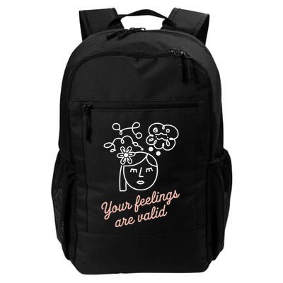 Feelings Valid Health Inspirational Quote Backpack