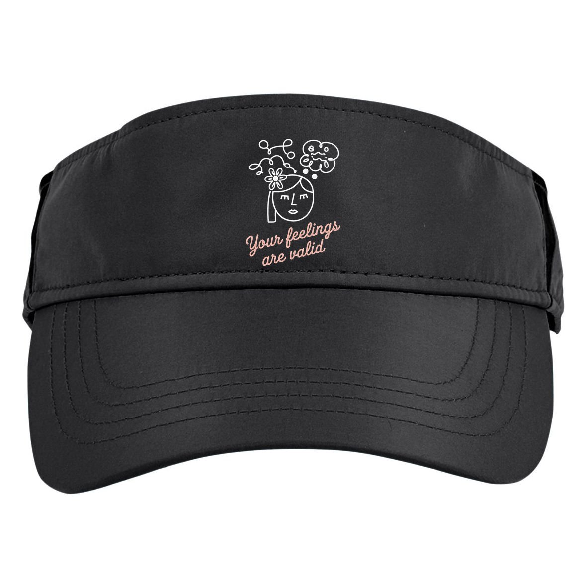 Feelings Valid Health Inspirational Quote Adult Drive Performance Visor