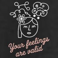 Feelings Valid Health Inspirational Quote Adult Drive Performance Visor