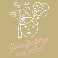 Feelings Valid Health Inspirational Quote Cooling Performance Crew T-Shirt
