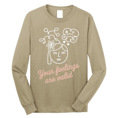 Feelings Valid Health Inspirational Quote Long Sleeve Shirt