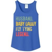 Funny Vintage Husband Daddy Fly Tying Legend Gift Ladies Essential Tank