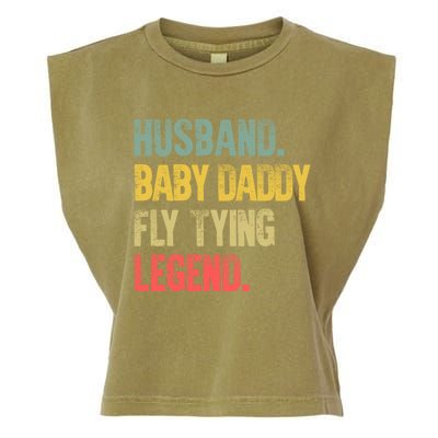 Funny Vintage Husband Daddy Fly Tying Legend Gift Garment-Dyed Women's Muscle Tee