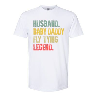 Funny Vintage Husband Daddy Fly Tying Legend Gift Softstyle® CVC T-Shirt