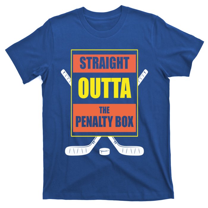 Funny Vintage Hockey Straight Outta The Penalty Box Gift T-Shirt