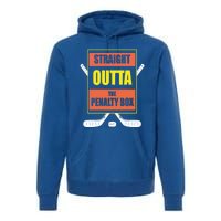 Funny Vintage Hockey Straight Outta The Penalty Box Gift Premium Hoodie