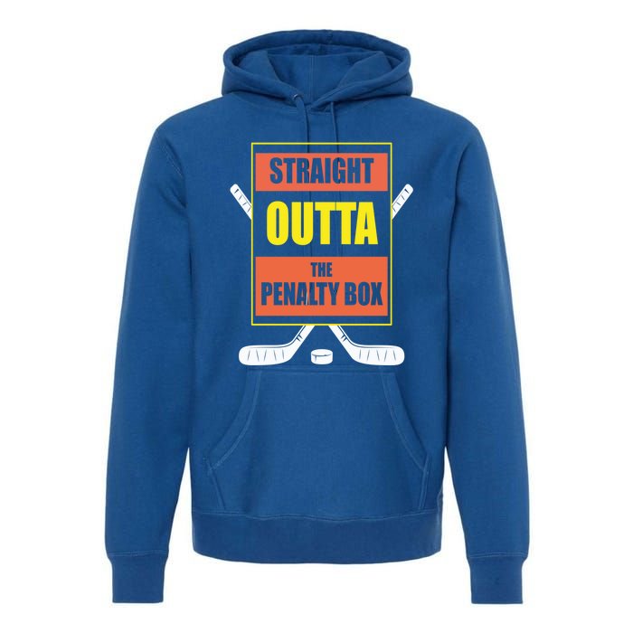 Funny Vintage Hockey Straight Outta The Penalty Box Gift Premium Hoodie