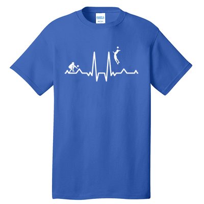 Funny Volleyball Heartbeat Volleyball Gift Tall T-Shirt