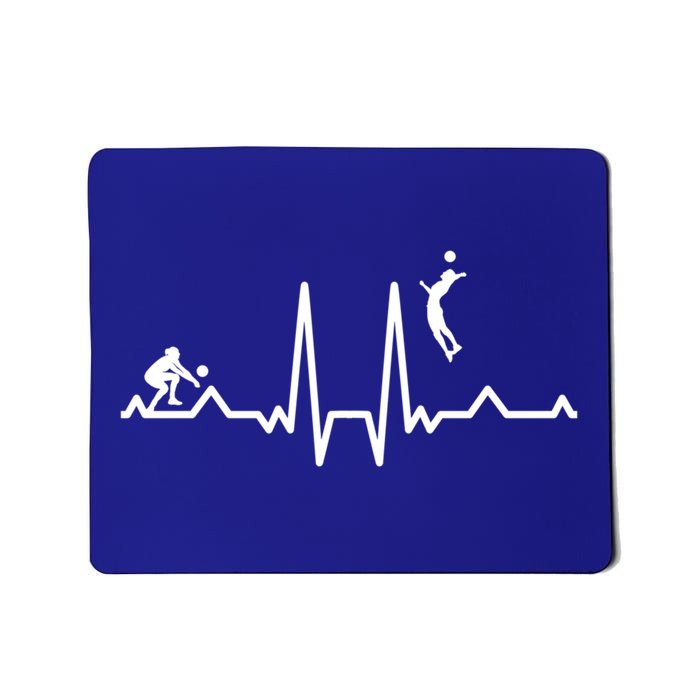 Funny Volleyball Heartbeat Volleyball Gift Mousepad