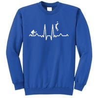 Funny Volleyball Heartbeat Volleyball Gift Tall Sweatshirt