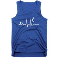 Funny Volleyball Heartbeat Volleyball Gift Tank Top