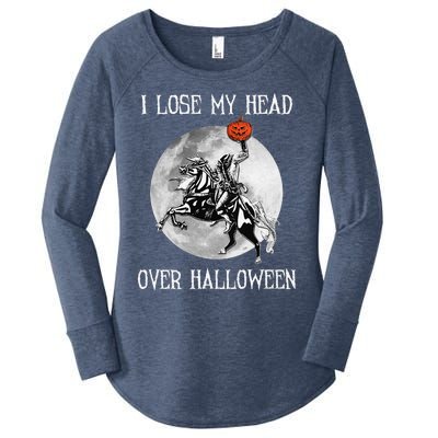 Funny Vintage Halloween Headless Horseman Funny Funny Women's Perfect Tri Tunic Long Sleeve Shirt