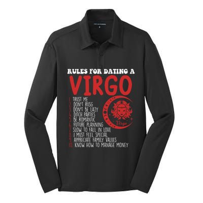 Funny Virgo Horoscope Rules For Dating A Virgo Zodiac Gift Silk Touch Performance Long Sleeve Polo