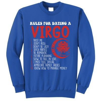 Funny Virgo Horoscope Rules For Dating A Virgo Zodiac Gift Sweatshirt