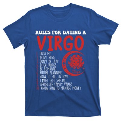 Funny Virgo Horoscope Rules For Dating A Virgo Zodiac Gift T-Shirt