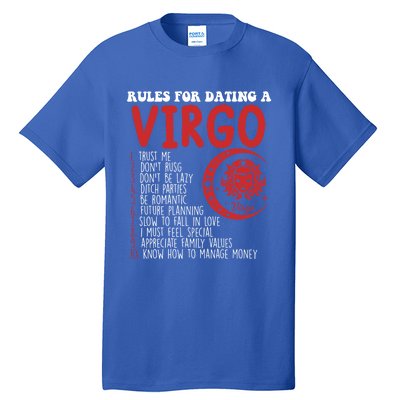 Funny Virgo Horoscope Rules For Dating A Virgo Zodiac Gift Tall T-Shirt