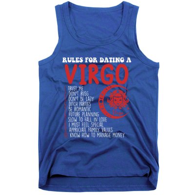 Funny Virgo Horoscope Rules For Dating A Virgo Zodiac Gift Tank Top