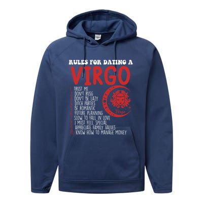 Funny Virgo Horoscope Rules For Dating A Virgo Zodiac Gift Performance Fleece Hoodie