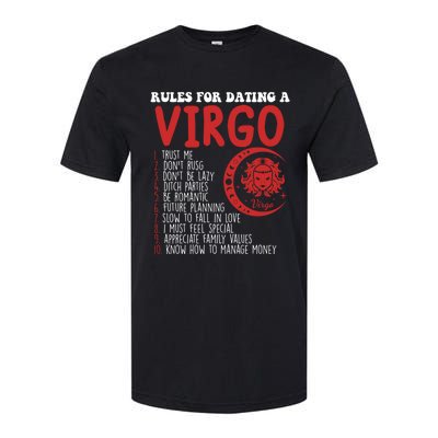 Funny Virgo Horoscope Rules For Dating A Virgo Zodiac Gift Softstyle CVC T-Shirt