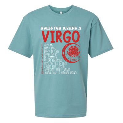 Funny Virgo Horoscope Rules For Dating A Virgo Zodiac Gift Sueded Cloud Jersey T-Shirt