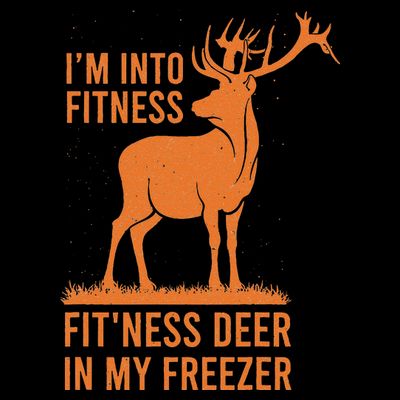 Funny Vintage Hunter Im Into Fitness Deer Hunting Season T-Shirt