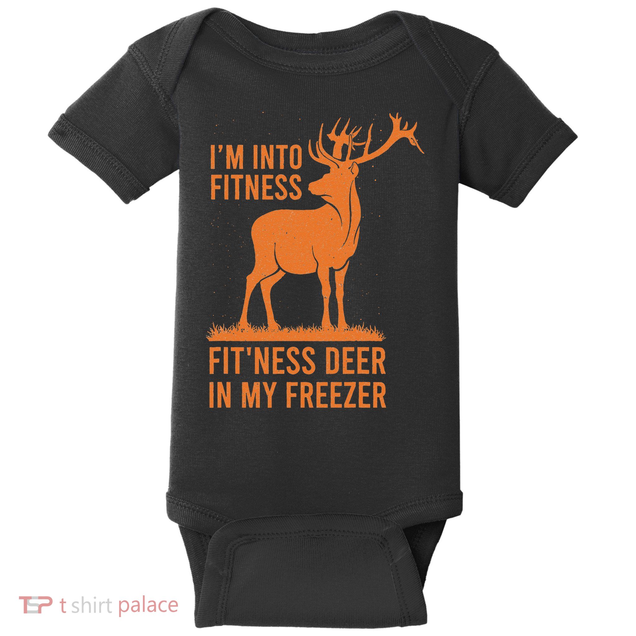 Funny Vintage Hunter Im Into Fitness Deer Hunting Season Baby Bodysuit