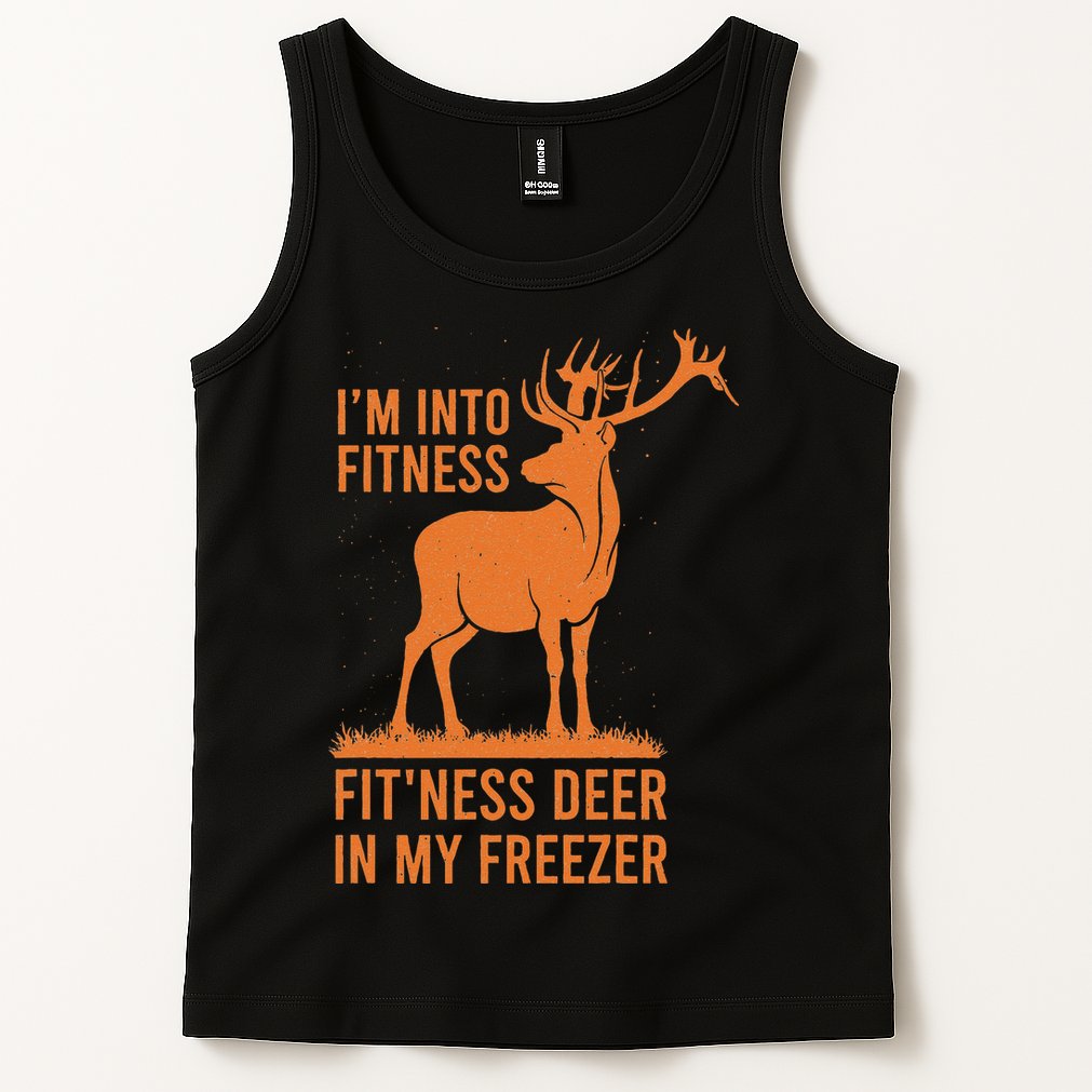 Funny Vintage Hunter Im Into Fitness Deer Hunting Season Tank Top