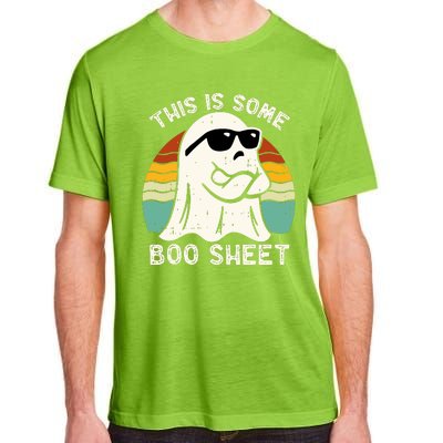 Funny Vintage Halloween Boo Ghost This Is Some Boo Sheet Gift Adult ChromaSoft Performance T-Shirt