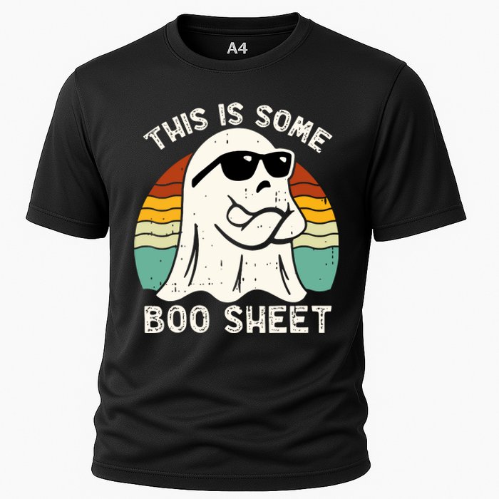 Funny Vintage Halloween Boo Ghost This Is Some Boo Sheet Gift Cooling Performance Crew T-Shirt